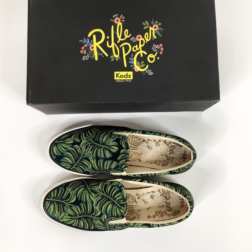 Rifle Paper Palm Leaf Slip-on Shoes